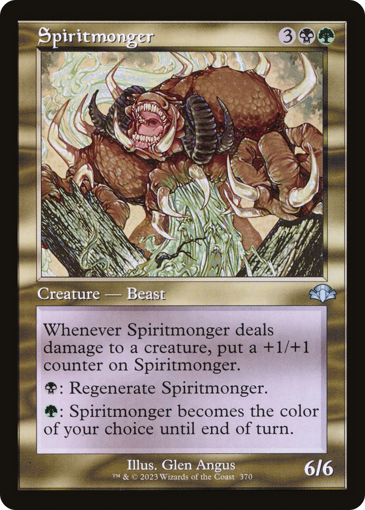 Spiritmonger (Retro) [Dominaria Remastered] MTG Single Magic: The Gathering    | Red Claw Gaming