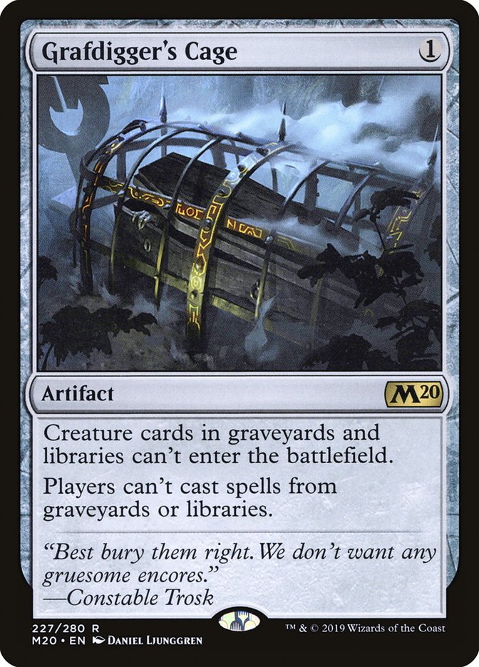 Grafdigger's Cage [Core Set 2020] MTG Single Magic: The Gathering    | Red Claw Gaming