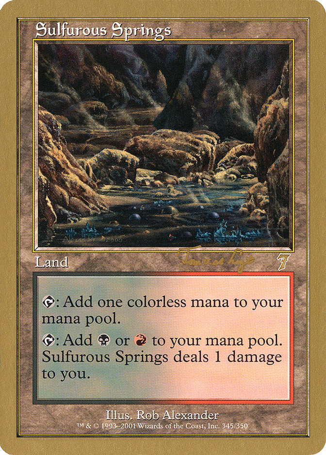 Sulfurous Springs (Tom van de Logt) [World Championship Decks 2001] MTG Single Magic: The Gathering    | Red Claw Gaming