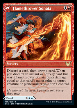 Torrent Sculptor // Flamethrower Sonata [Strixhaven: School of Mages] MTG Single Magic: The Gathering    | Red Claw Gaming