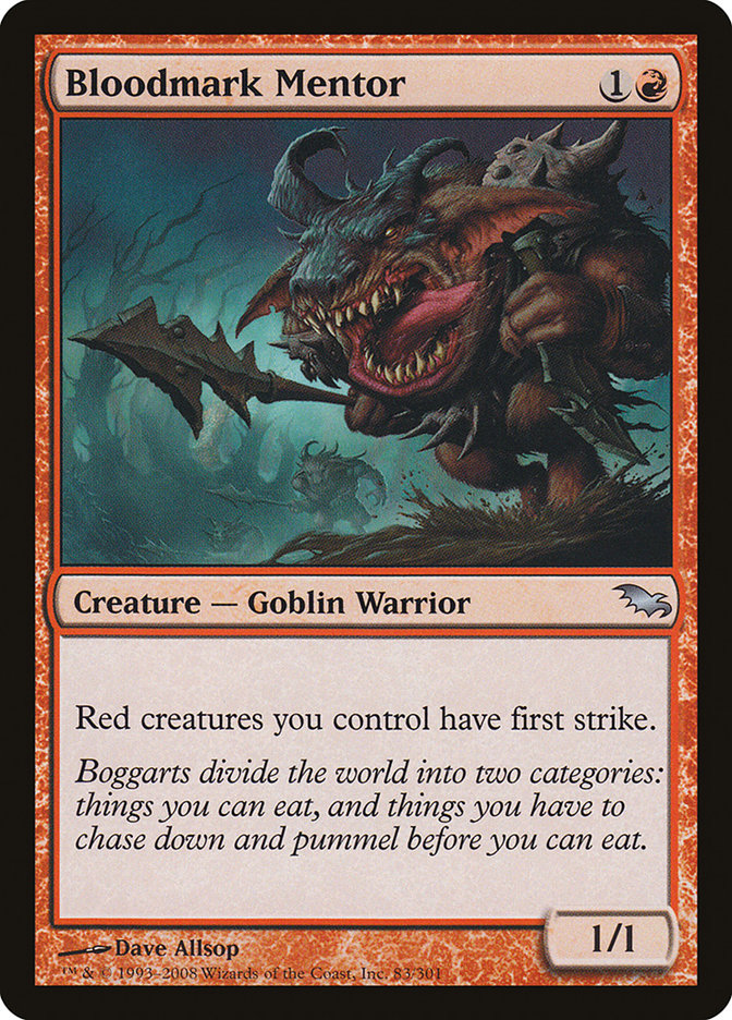 Bloodmark Mentor [Shadowmoor] MTG Single Magic: The Gathering    | Red Claw Gaming