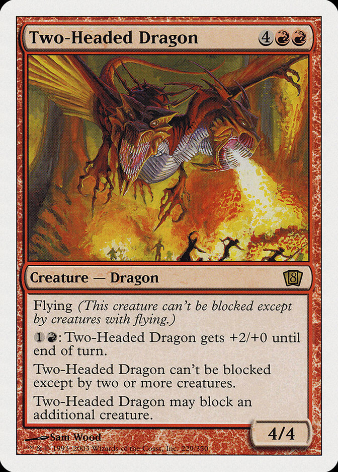 Two-Headed Dragon [Eighth Edition] MTG Single Magic: The Gathering    | Red Claw Gaming