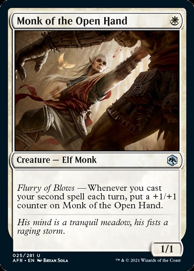 Monk of the Open Hand [Dungeons & Dragons: Adventures in the Forgotten Realms] MTG Single Magic: The Gathering    | Red Claw Gaming