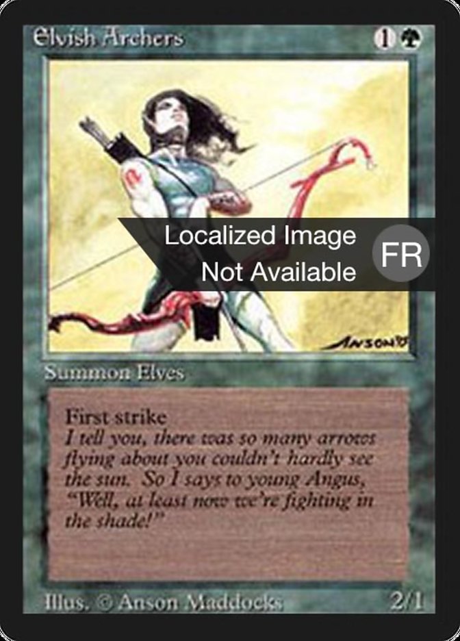 Elvish Archers [Foreign Black Border] MTG Single Magic: The Gathering    | Red Claw Gaming