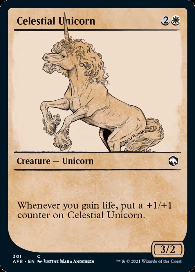 Celestial Unicorn (Showcase) [Dungeons & Dragons: Adventures in the Forgotten Realms] MTG Single Magic: The Gathering    | Red Claw Gaming