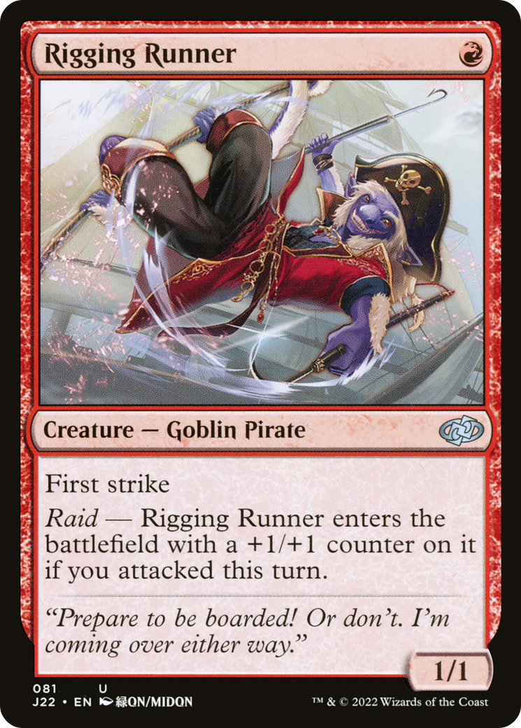 Rigging Runner [Jumpstart 2022] MTG Single Magic: The Gathering    | Red Claw Gaming