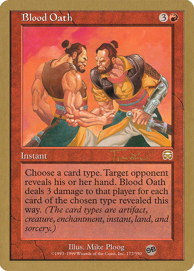 Blood Oath (Jan Tomcani) (SB) [World Championship Decks 2001] MTG Single Magic: The Gathering    | Red Claw Gaming