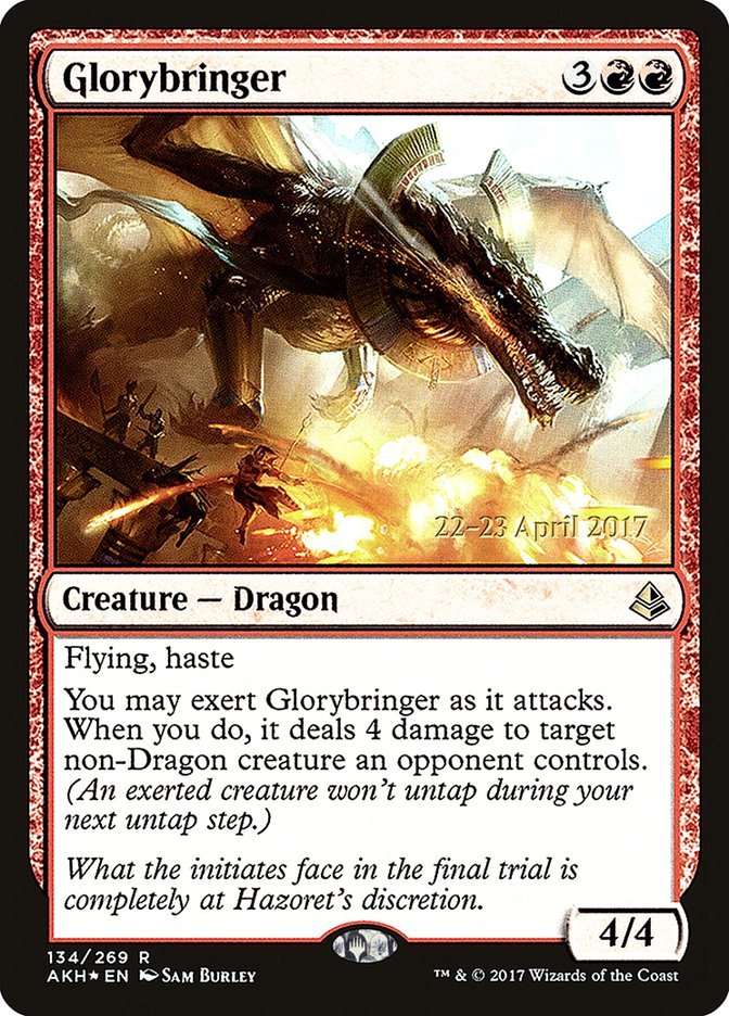 Glorybringer [Amonkhet Prerelease Promos] MTG Single Magic: The Gathering    | Red Claw Gaming