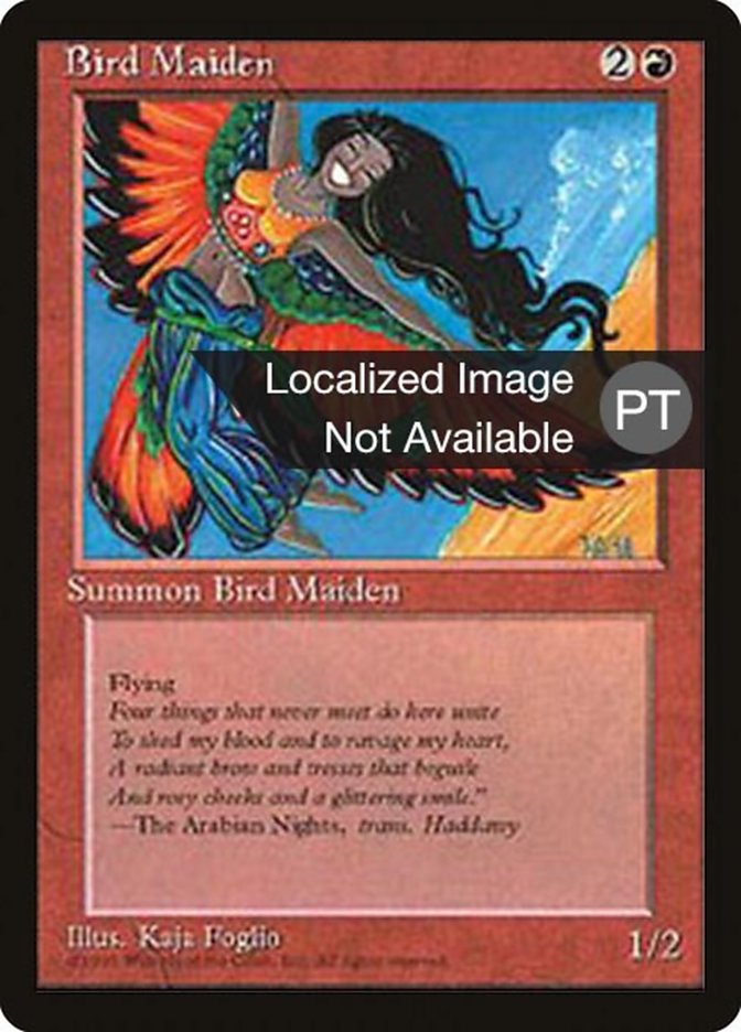 Bird Maiden [Fourth Edition (Foreign Black Border)] MTG Single Magic: The Gathering    | Red Claw Gaming