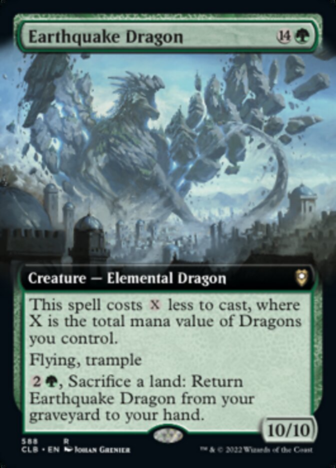 Earthquake Dragon (Extended Art) [Commander Legends: Battle for Baldur's Gate] MTG Single Magic: The Gathering    | Red Claw Gaming