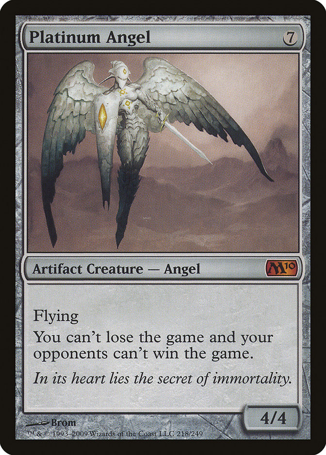 Platinum Angel [Magic 2010] MTG Single Magic: The Gathering    | Red Claw Gaming