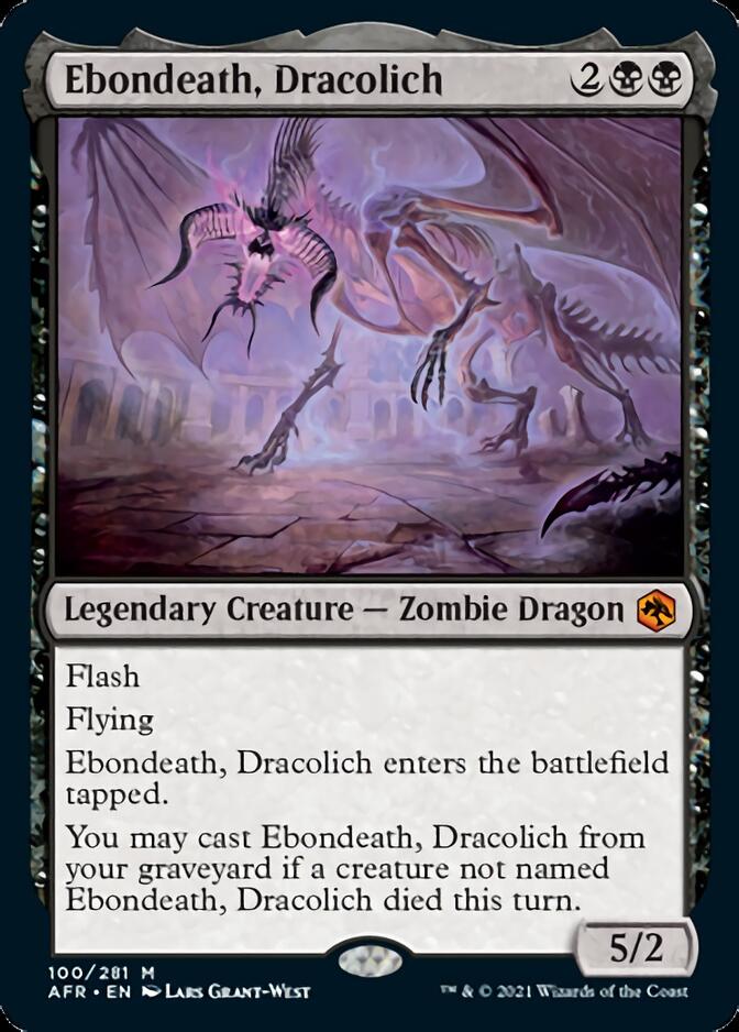 Ebondeath, Dracolich [Dungeons & Dragons: Adventures in the Forgotten Realms] MTG Single Magic: The Gathering    | Red Claw Gaming