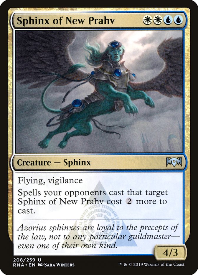 Sphinx of New Prahv [Ravnica Allegiance] MTG Single Magic: The Gathering    | Red Claw Gaming