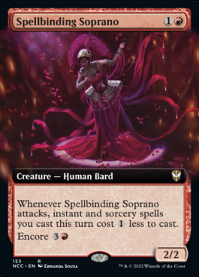 Spellbinding Soprano (Extended Art) [Streets of New Capenna Commander] MTG Single Magic: The Gathering    | Red Claw Gaming