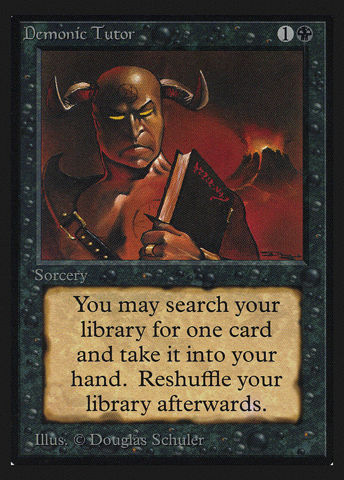 Demonic Tutor [Collectors' Edition] MTG Single Magic: The Gathering    | Red Claw Gaming
