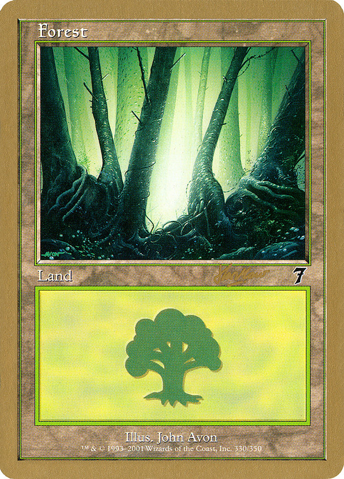 Forest (shh330) (Sim Han How) [World Championship Decks 2002] MTG Single Magic: The Gathering    | Red Claw Gaming