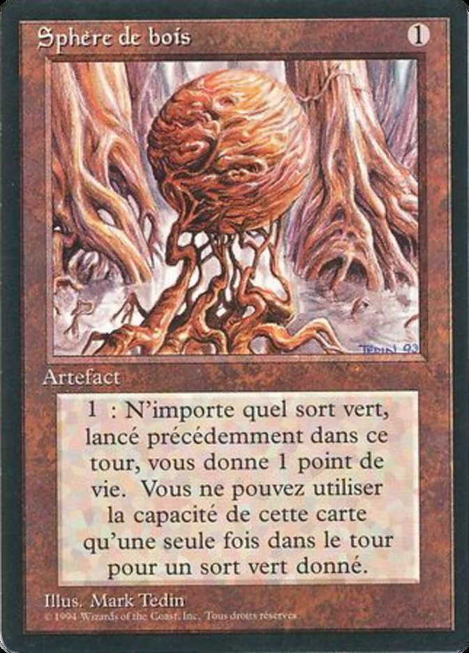 Wooden Sphere [Foreign Black Border] MTG Single Magic: The Gathering    | Red Claw Gaming