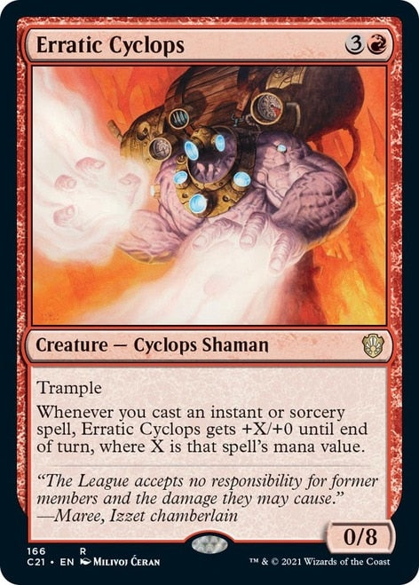 Erratic Cyclops [Commander 2021] MTG Single Magic: The Gathering    | Red Claw Gaming