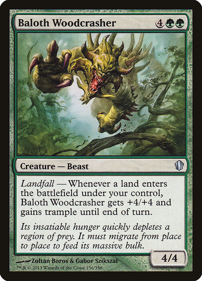 Baloth Woodcrasher [Commander 2013] MTG Single Magic: The Gathering    | Red Claw Gaming