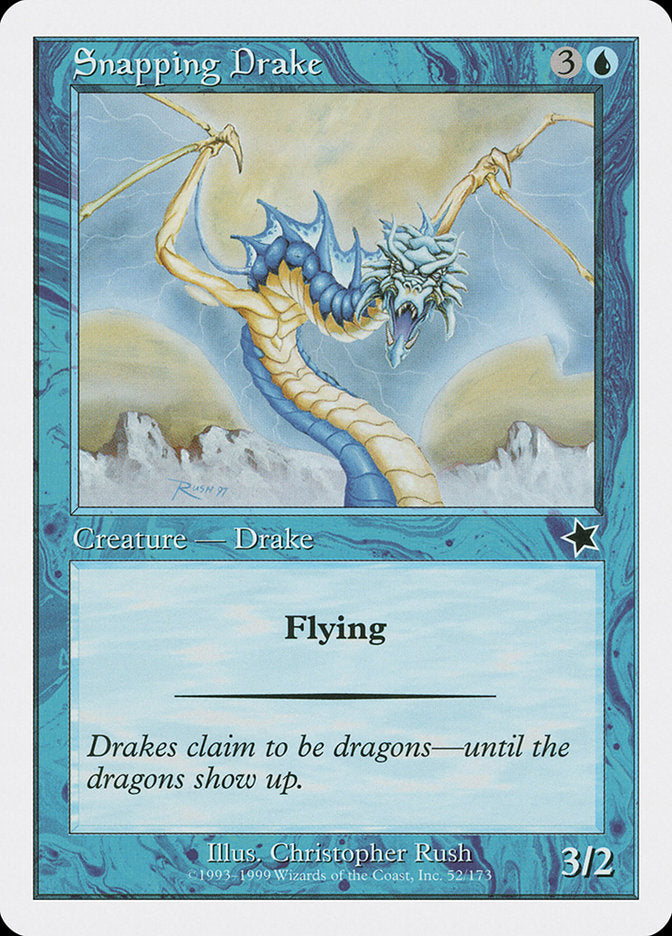 Snapping Drake [Starter 1999] MTG Single Magic: The Gathering    | Red Claw Gaming