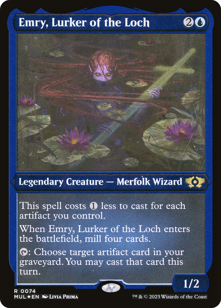 Emry, Lurker of the Loch (Foil Etched) [Multiverse Legends] MTG Single Magic: The Gathering    | Red Claw Gaming