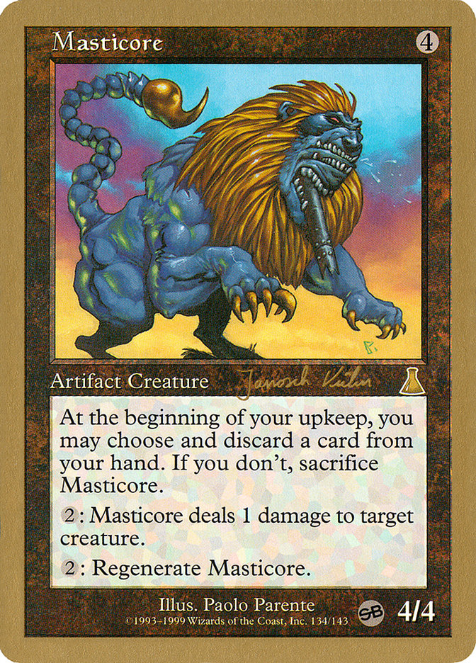 Masticore (Janosch Kuhn) (SB) [World Championship Decks 2000] MTG Single Magic: The Gathering    | Red Claw Gaming