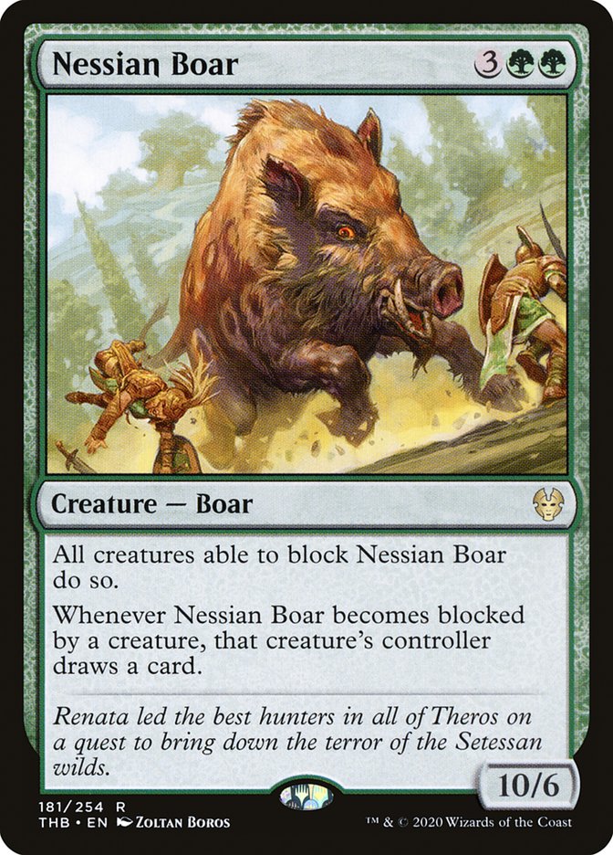 Nessian Boar [Theros Beyond Death] MTG Single Magic: The Gathering    | Red Claw Gaming