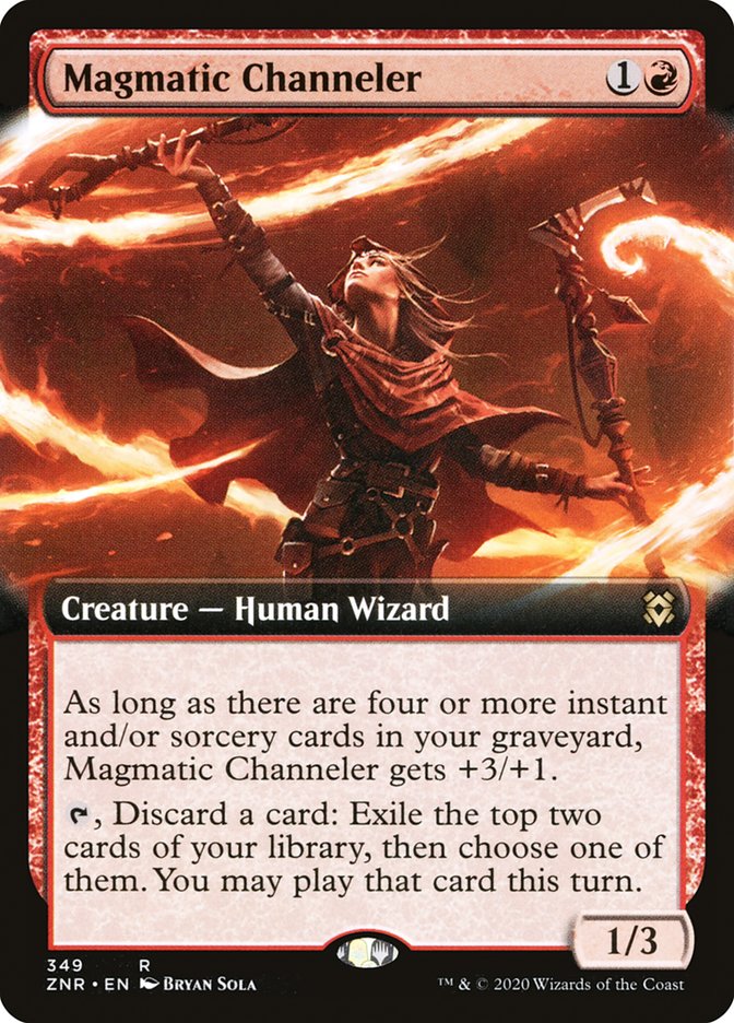 Magmatic Channeler (Extended Art) [Zendikar Rising] MTG Single Magic: The Gathering    | Red Claw Gaming