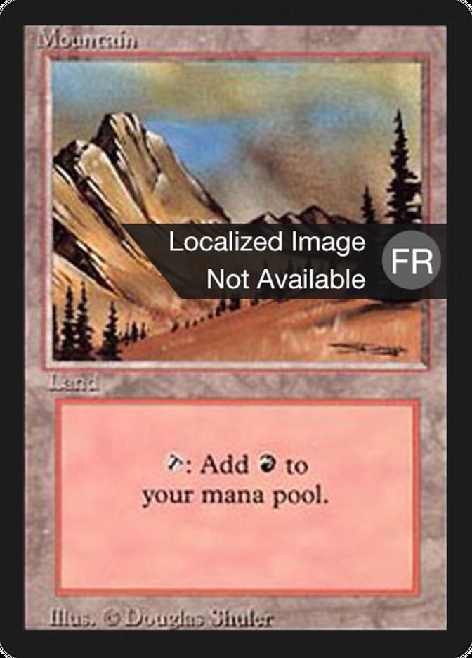 Mountain (C) [Foreign Black Border] MTG Single Magic: The Gathering    | Red Claw Gaming