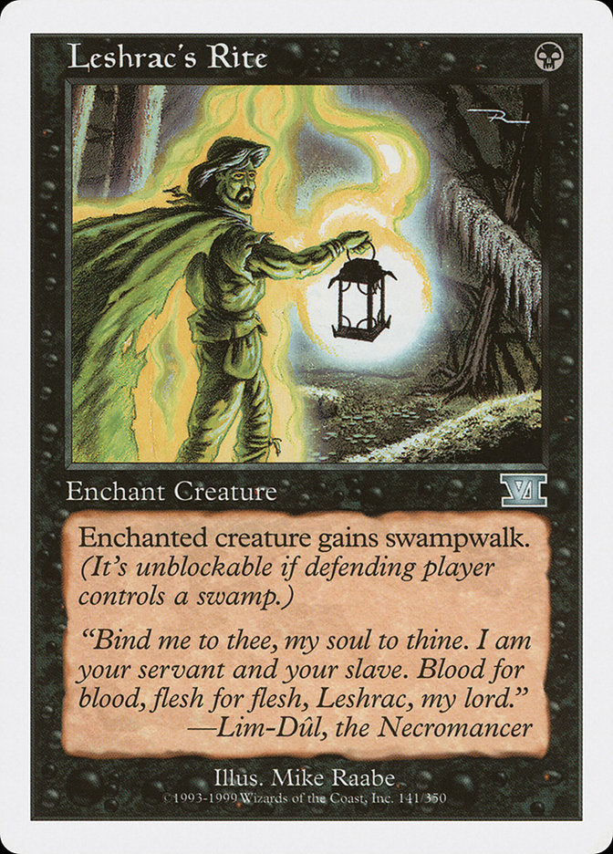 Leshrac's Rite [Classic Sixth Edition] MTG Single Magic: The Gathering    | Red Claw Gaming