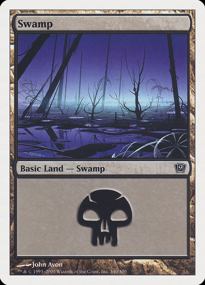 Swamp (340) [Ninth Edition] MTG Single Magic: The Gathering    | Red Claw Gaming