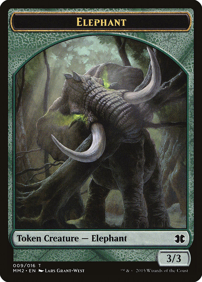 Elephant Token [Modern Masters 2015 Tokens] MTG Single Magic: The Gathering    | Red Claw Gaming