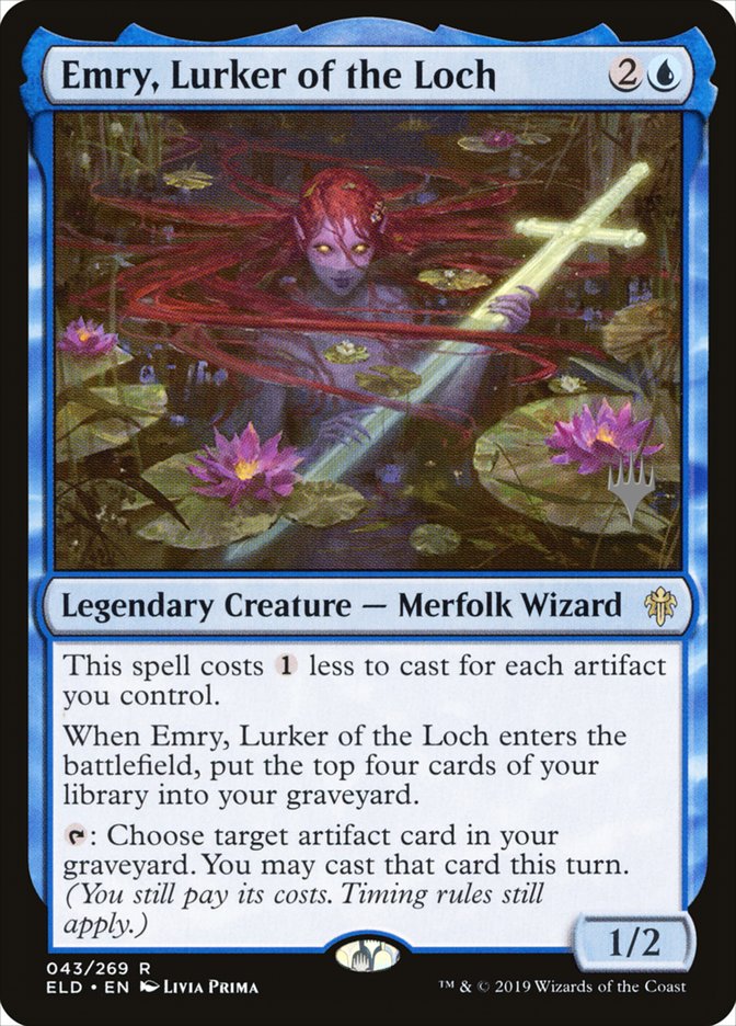 Emry, Lurker of the Loch (Promo Pack) [Throne of Eldraine Promos] MTG Single Magic: The Gathering    | Red Claw Gaming