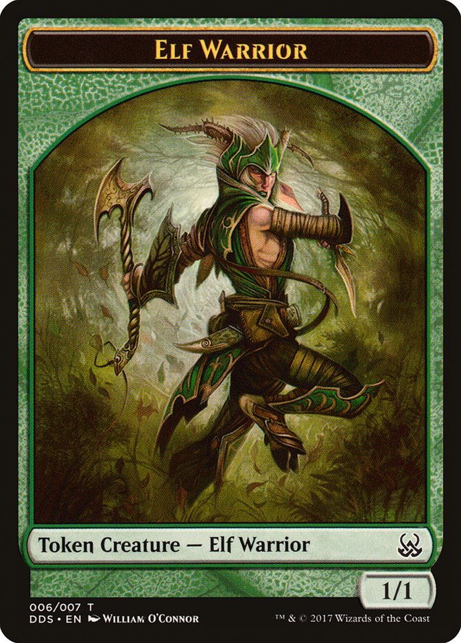 Elf Warrior Token [Duel Decks: Mind vs. Might Tokens] MTG Single Magic: The Gathering    | Red Claw Gaming