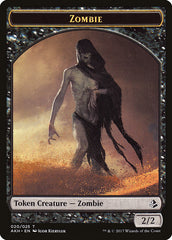 Sunscourge Champion // Zombie Double-Sided Token [Hour of Devastation Tokens] MTG Single Magic: The Gathering    | Red Claw Gaming