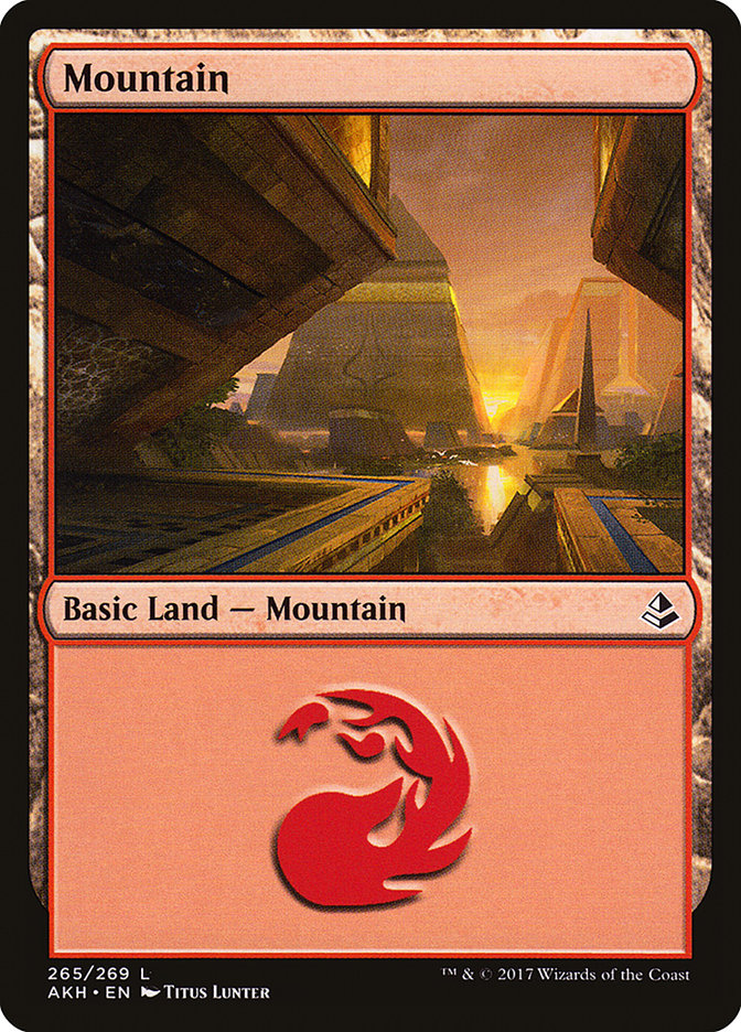 Mountain (265) [Amonkhet] MTG Single Magic: The Gathering    | Red Claw Gaming