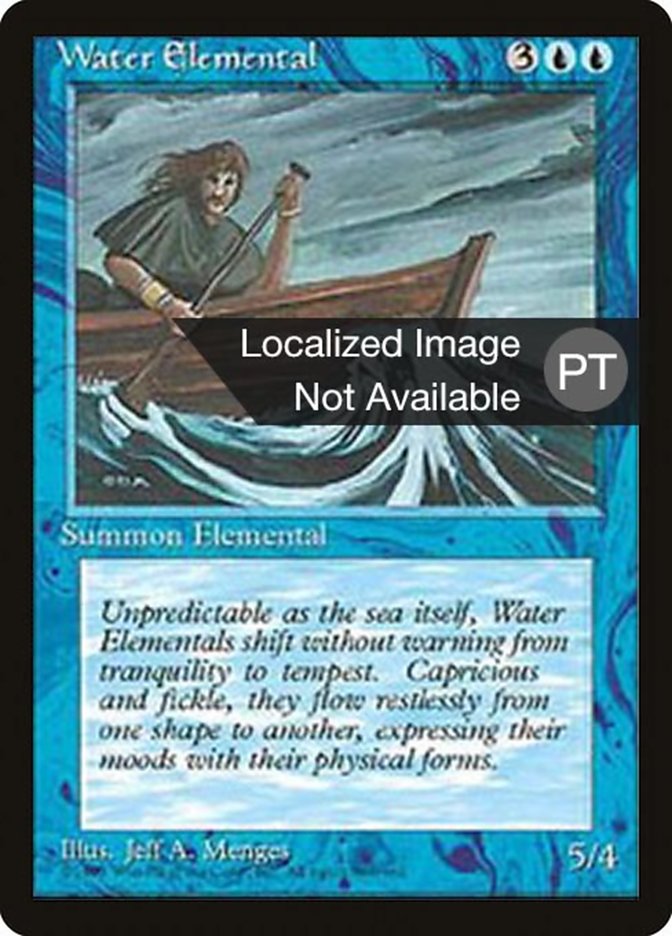 Water Elemental [Fourth Edition (Foreign Black Border)] MTG Single Magic: The Gathering    | Red Claw Gaming