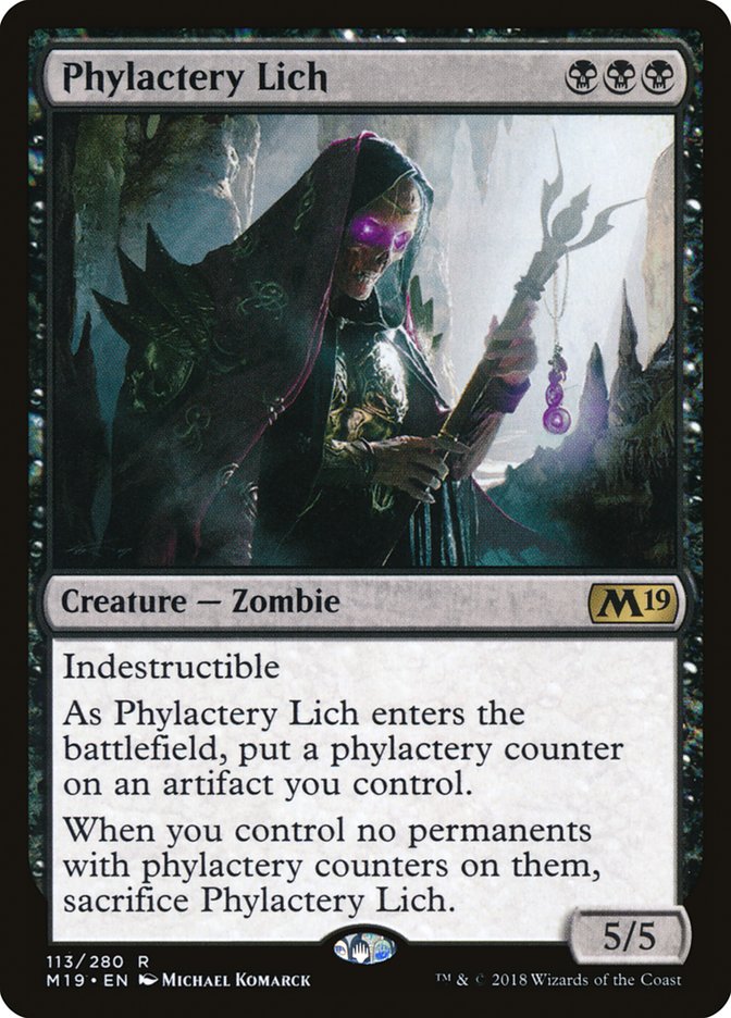 Phylactery Lich [Core Set 2019] MTG Single Magic: The Gathering    | Red Claw Gaming