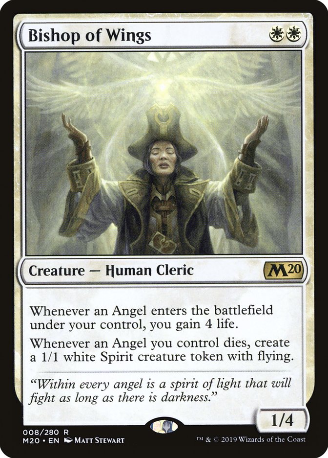 Bishop of Wings [Core Set 2020] MTG Single Magic: The Gathering    | Red Claw Gaming