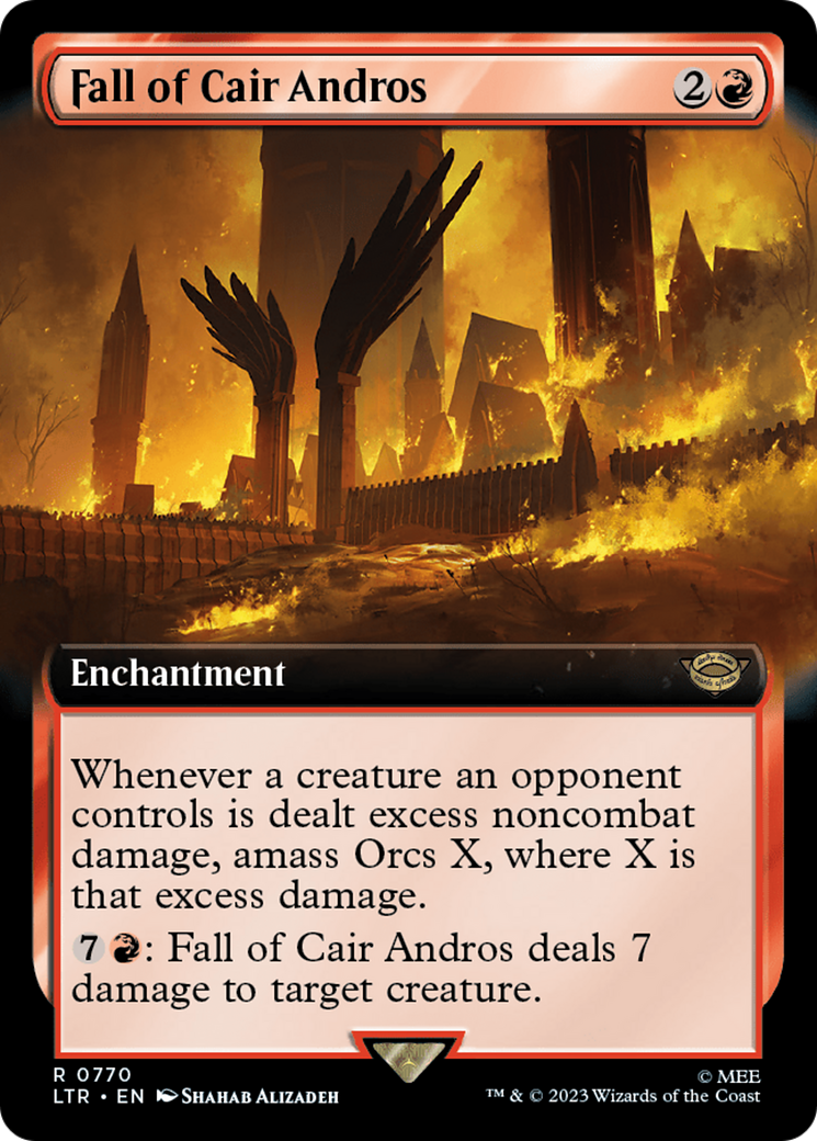 Fall of Cair Andros (Extended Art) (Surge Foil) [The Lord of the Rings: Tales of Middle-Earth] MTG Single Magic: The Gathering    | Red Claw Gaming