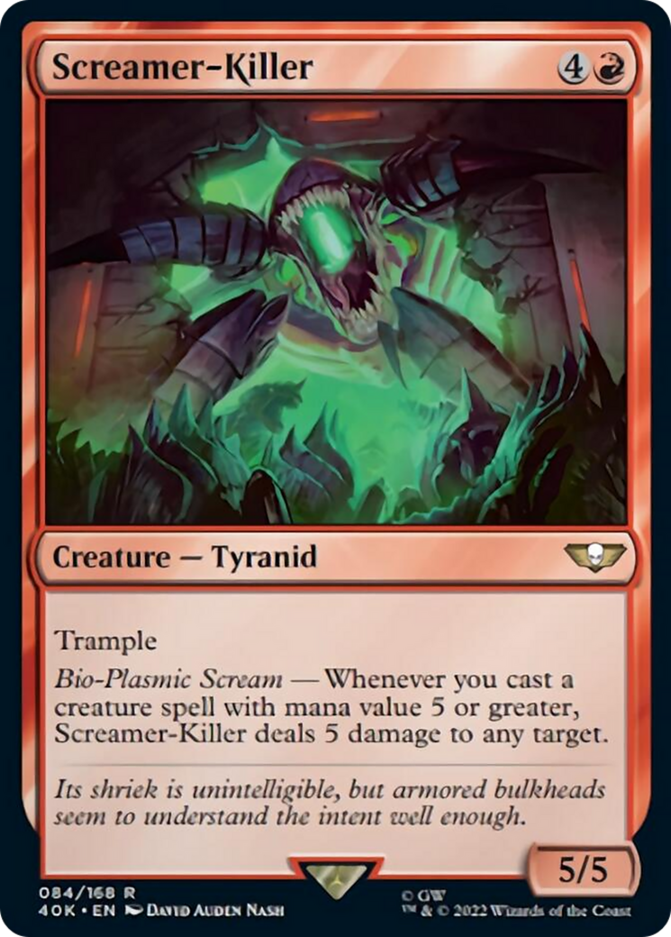 Screamer-Killer (Surge Foil) [Warhammer 40,000] MTG Single Magic: The Gathering    | Red Claw Gaming