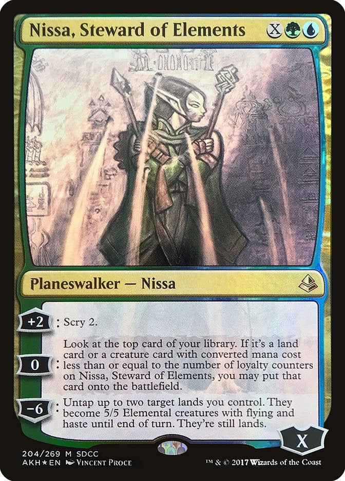 Nissa, Steward of Elements [San Diego Comic-Con 2017] MTG Single Magic: The Gathering    | Red Claw Gaming