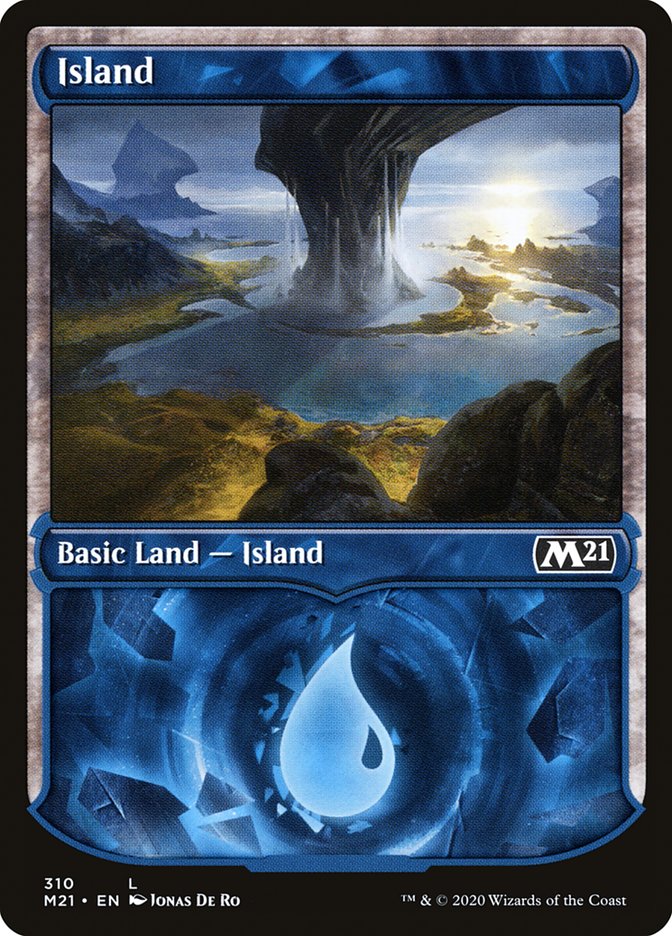 Island (310) (Showcase) [Core Set 2021] MTG Single Magic: The Gathering    | Red Claw Gaming