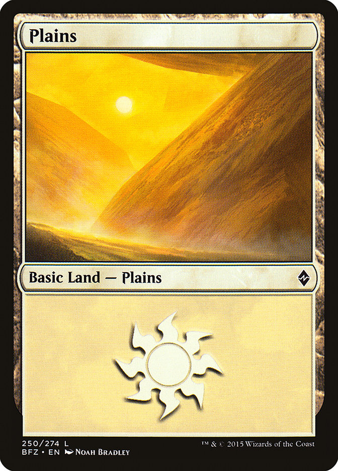 Plains (250) [Battle for Zendikar] MTG Single Magic: The Gathering    | Red Claw Gaming