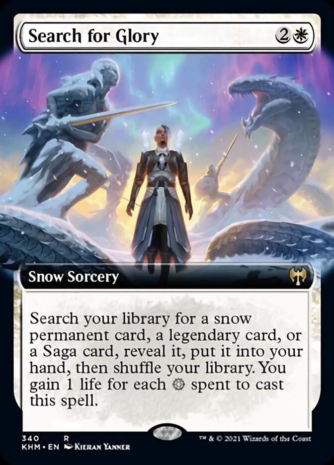 Search for Glory (Extended Art) [Kaldheim] MTG Single Magic: The Gathering    | Red Claw Gaming