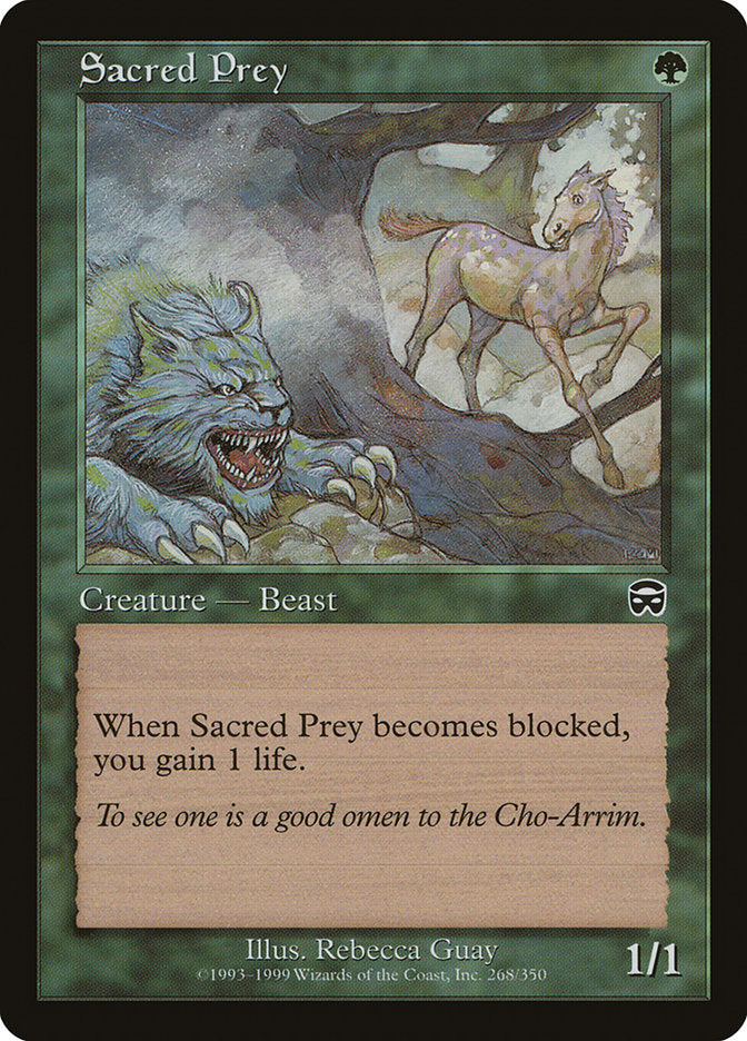 Sacred Prey [Mercadian Masques] MTG Single Magic: The Gathering    | Red Claw Gaming