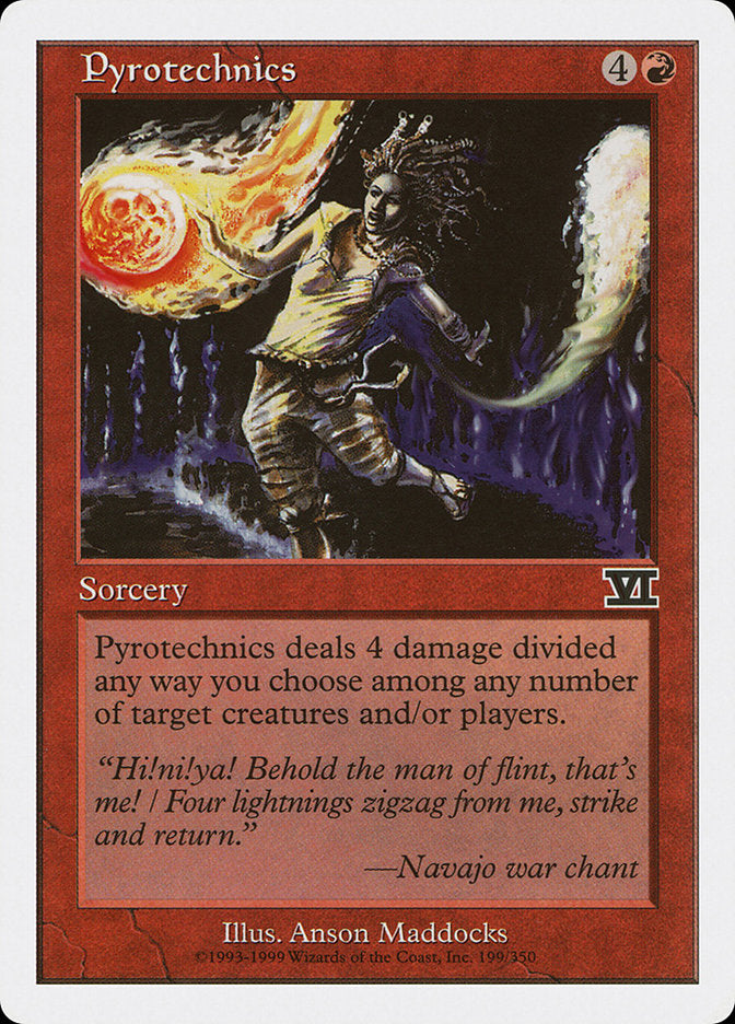 Pyrotechnics [Classic Sixth Edition] MTG Single Magic: The Gathering    | Red Claw Gaming