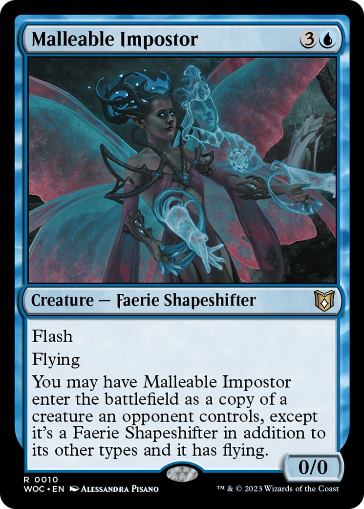 Malleable Impostor [Wilds of Eldraine Commander] MTG Single Magic: The Gathering    | Red Claw Gaming