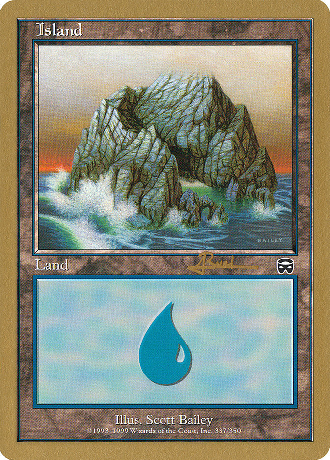 Island (ar337) (Antoine Ruel) [World Championship Decks 2001] MTG Single Magic: The Gathering    | Red Claw Gaming