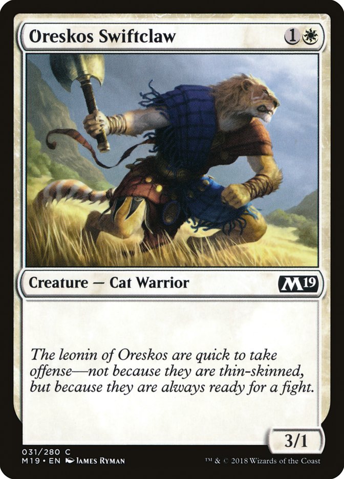 Oreskos Swiftclaw [Core Set 2019] MTG Single Magic: The Gathering    | Red Claw Gaming